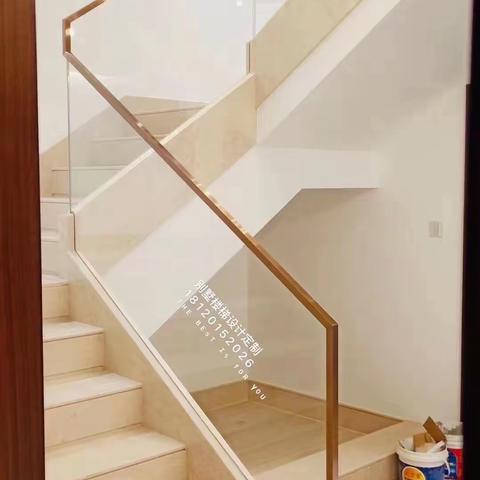 玻璃扶手（预埋钢板玻璃槽）