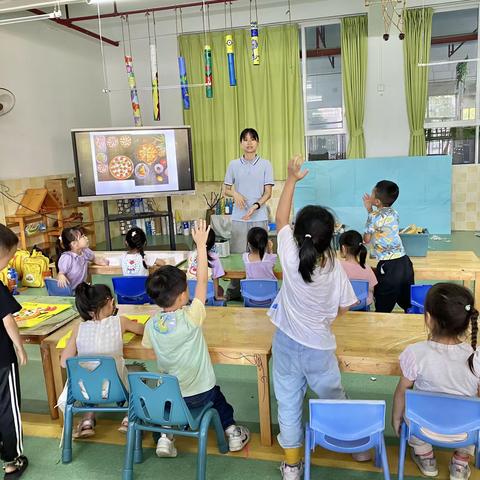 沙头村幼儿园大班美术晚托班——《披萨🍕》