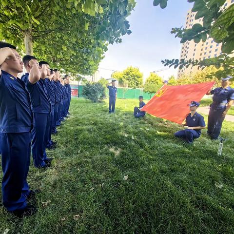 “蓝”心向党┃永年大队以“七个一”献礼建党102周年