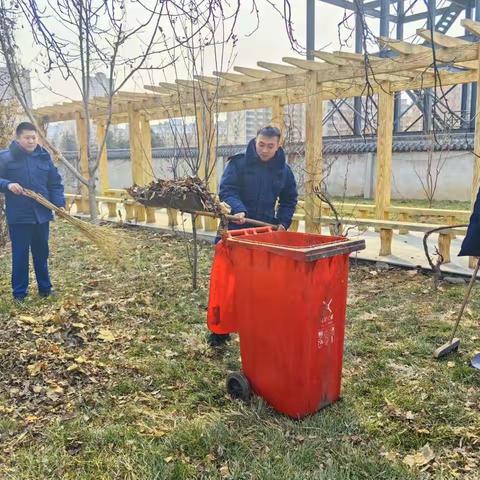 全员动手大扫除 欢欢喜喜迎新春——永年大队开展迎新春大扫除活动