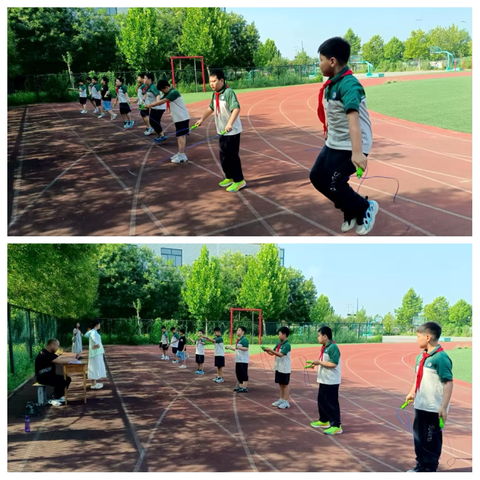 乐陵市城西小学暑期学生体质健康测试活动