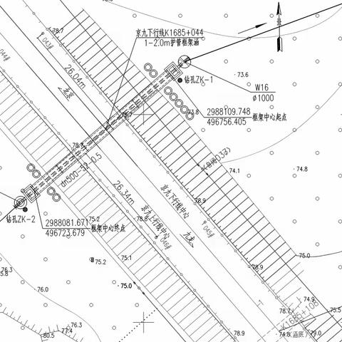 井开区吉商产业园污水主管下穿京九铁路K1685+044护管涵工程