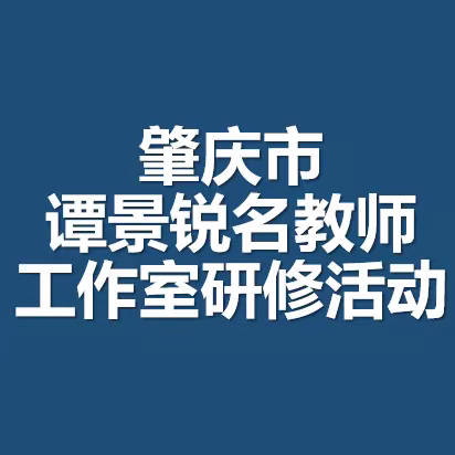 肇庆市谭景锐名教师工作室集中研修活动