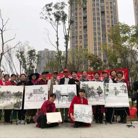 汉川市老年大学第42期绘画提高班涵闸河北桥采风写生课纪实