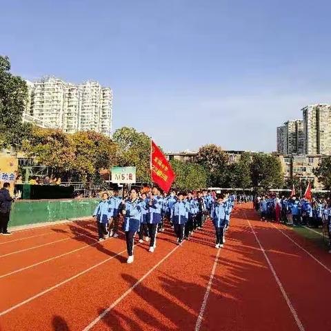 龙湖中学八（5）班运动会展风采