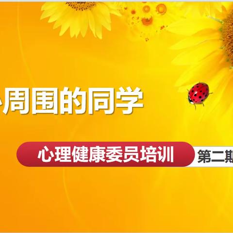 赣州市信丰县第三中学开展2023年秋季心理委员培训第二期、第三期