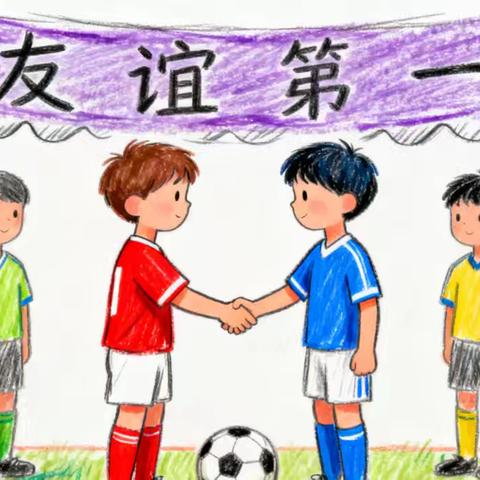 英州初级中学足球主题绘画比赛获奖作品简介