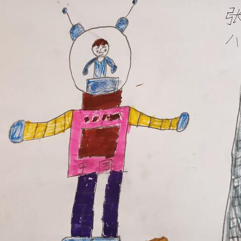 杨集乡中学迎国庆绘画作品展2