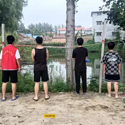 菏泽鲁西新区陈集镇马楼村组织大学生开展暑假防溺水，安全伴我行志愿活动
