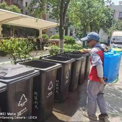 演马佳苑开展病媒生物消杀活动