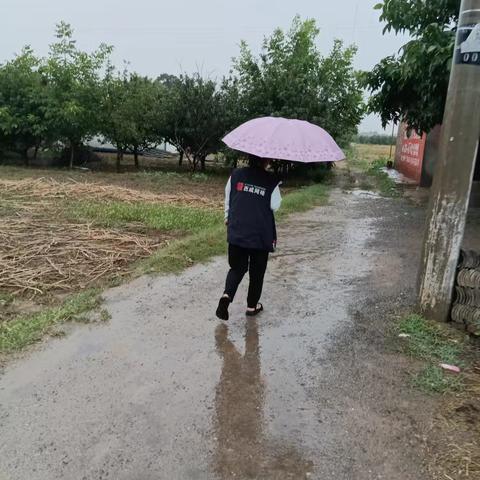 《雨中坚守，网格员的担当》