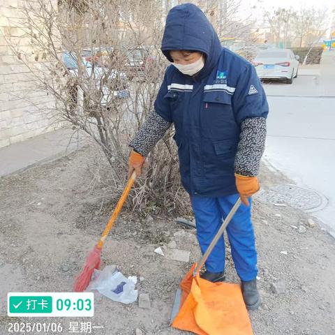 蒙西物业北国经典小区2025.1.6-.1.12日工作周报