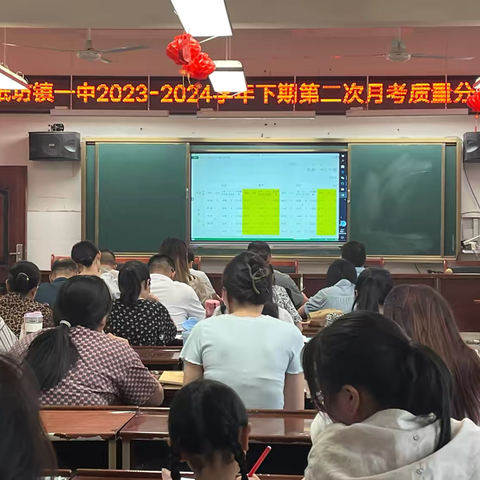 纸坊一中2023-2024学年下期第二次月考质量分析会 ———征途漫漫 全力以赴