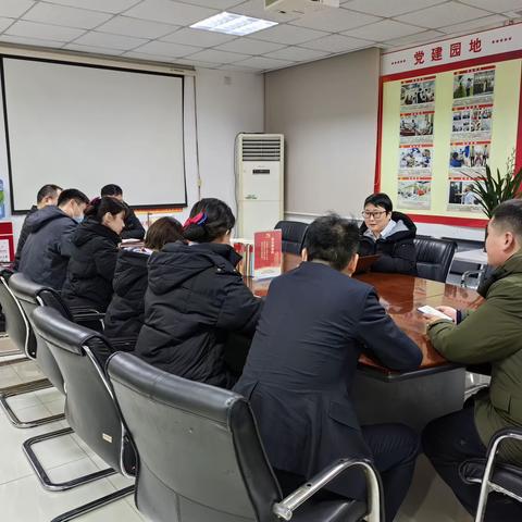 龙湖支行党支部1月份党员大会