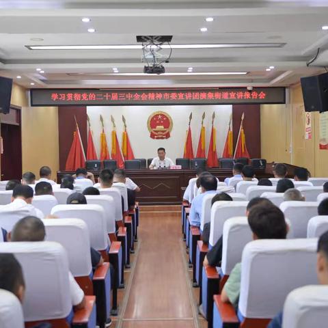 演集街道举行学习贯彻党的二十届三中全会精神市委宣讲团宣讲报告会