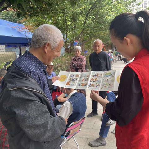 太华路街道东童村社区开展防灾减灾宣传活动