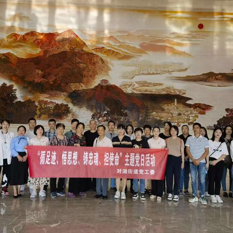 感悟思想伟力  凝聚奋进力量——对湖街道开展主题教育党日活动