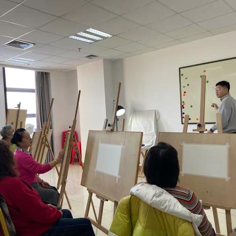 自治区老干部活动中心（老干部大学）素描初级班课堂教学剪影 ‍2025年12月26日