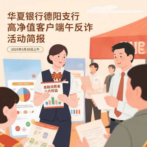 华夏银行德阳支行高净值客户端午反诈活动简报
