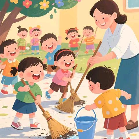 劳动润童心 成长正当时 ﻿——松新镇三岔河幼教点