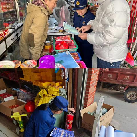 莘口镇联合检查烟花爆竹经营商铺 筑牢安全防线
