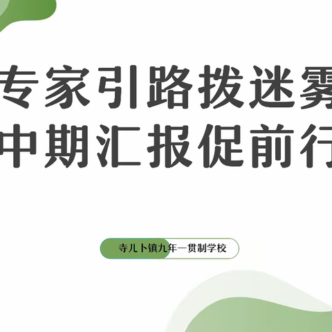 专家引路拨迷雾，中期汇报促前行 ——记“十四五”期间教育科研工作汇报