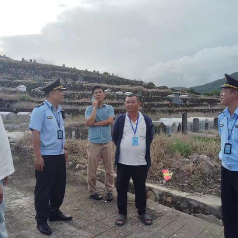 海棠区民政局联合排查四座公益性公墓有无私自扩建情况