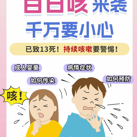 “百日咳来袭、千万要小心”—爱贝儿幼儿园温馨提示