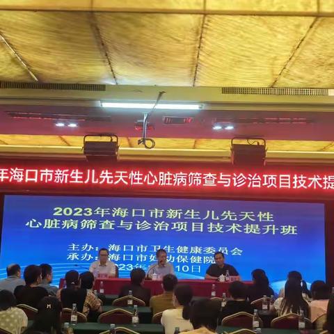 全面提升技术，从“心”开始—2023年海口市新生儿先天性心脏病筛查与诊治项目技术提升班圆满结束
