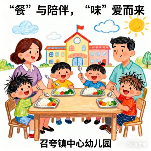 召夸镇中心幼儿园家长陪餐活动——“餐”与陪伴 “味”爱而来