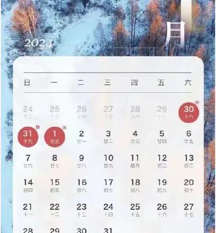 三亚吉阳区和平实验学校2024年元旦放假通知