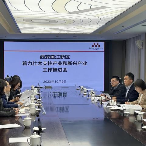曲江新区召开着力壮大支柱产业和新兴产业工作推进会