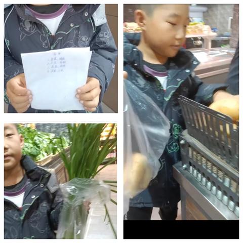 五洲观澜小学  四（6）班孟奕辰——给家人做饭