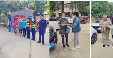 雁塔区小寨路街道二一三电子社区开展防汛演练活动