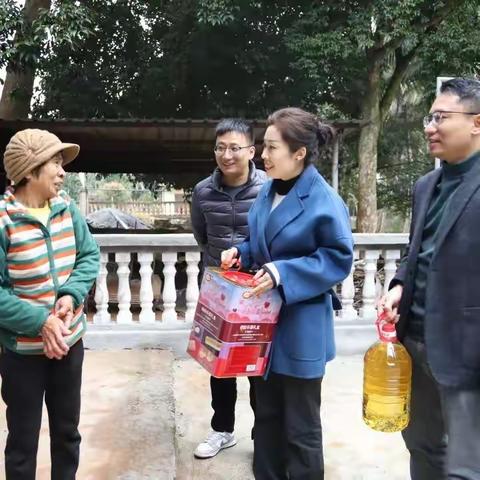 岁寒情暖:团市委赴结对帮扶村开展2024年春节走访慰问活动