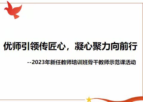 优师引领传匠心  凝心聚力向前行—2023源城区新教师培训班骨干教师示范课活动