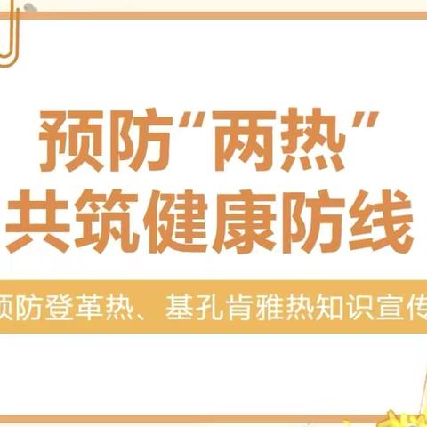 预防“两热” 共筑健康防线丨稠树塘镇法新九年制学校预防登革热、基孔肯雅热知识宣传