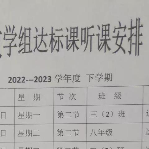 达标课堂展风采，同伴互助促成长 系列活动（二）––记数学组拓俊、刘春霞达标课活动