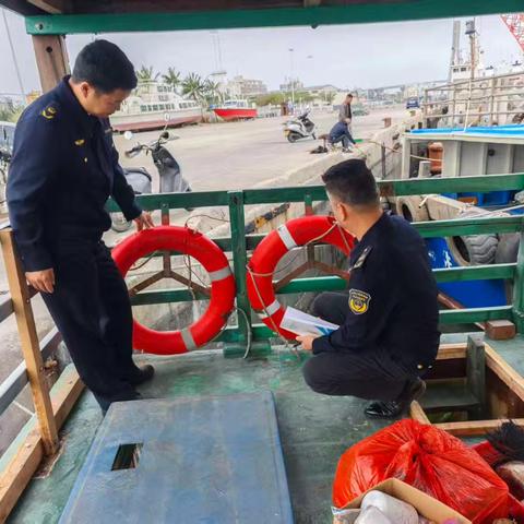 儋州市综合行政执法局开展渔船渔港生产安全隐患排查