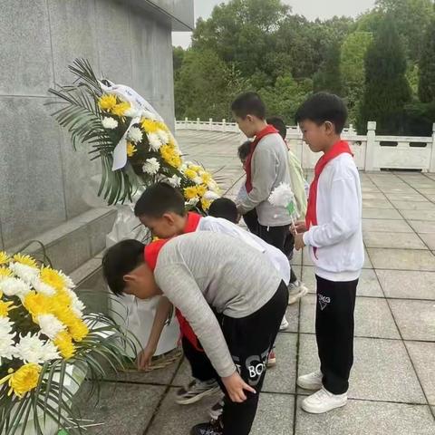 缅怀英烈筑忠魂，传承红色树新风--茶市联合学校扬帆小学开展缅怀先烈活动