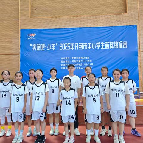 喜报 集英小学荣获开封市中小学生篮球比赛女子组季军！
