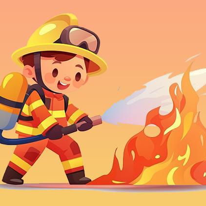 幼儿园里“火焰蓝”，消防演习趣多多——古县中心幼儿园消防演练