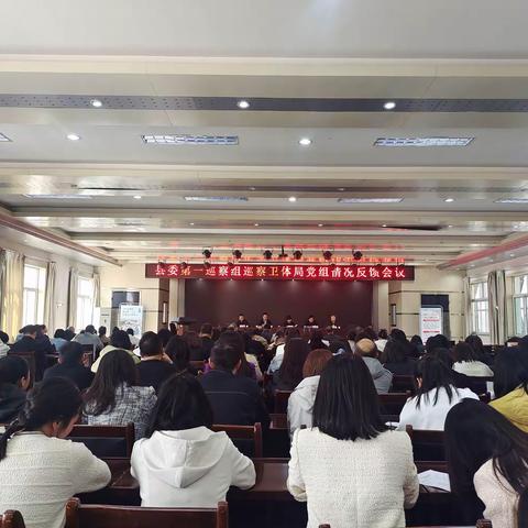 县委第一巡察组巡察卫体局党组情况反馈会议