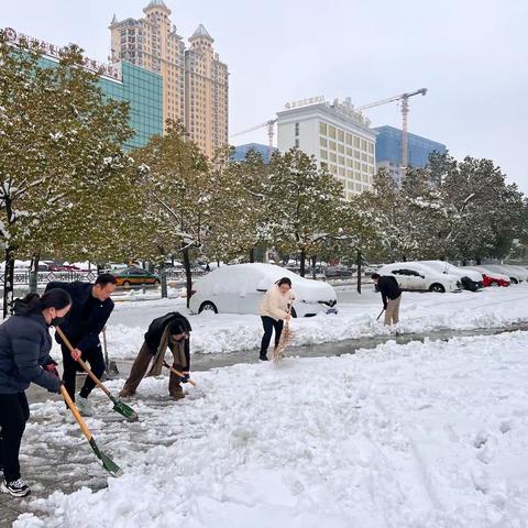 扫雪除冰暖民心，志愿服务最光荣