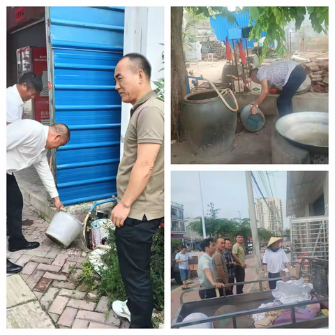 松鸣村委会组织全体干部开展五一假期前环境卫生扫除和清理积水活动