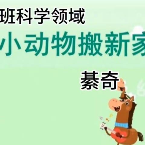 綦奇中班科学活动《小动物搬新家》