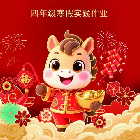 策马逐光，乐学冬藏——四年级寒假综合实践作业