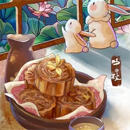 明月共赏，中秋节快乐