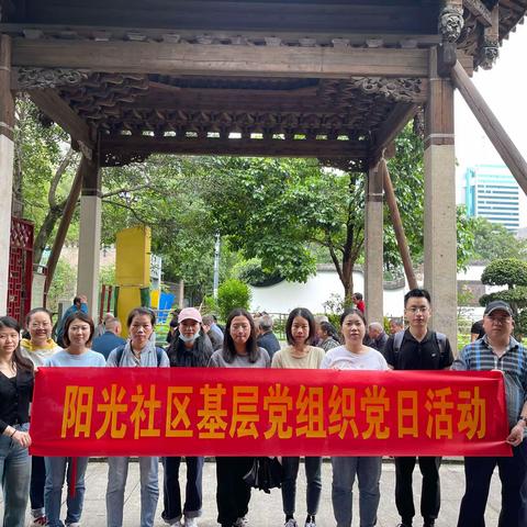 阳光社区主题党日活动