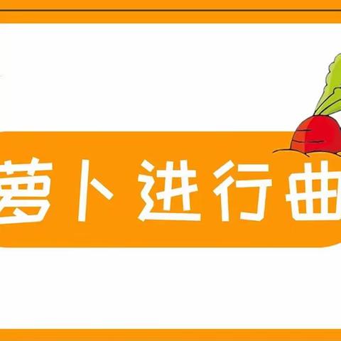 《萝卜进行曲》—汝州市实验幼儿园中六班班本课程